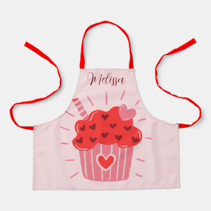 Tablier Gros Cupcake Red Heart Kids