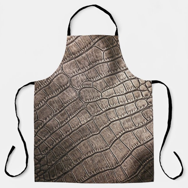 Tablier Gros plan en cuir élégant : Motif texturé (Recto)