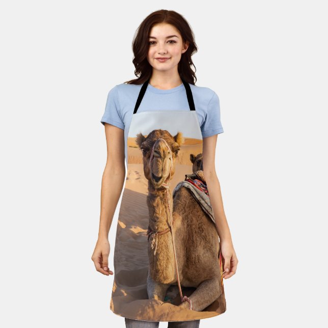 Tablier Gros plan sur Camel dans le désert d'Oman (Porté)