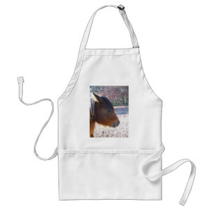 Tablier Gros plan sur le cheval Brown, Little Brown Pony