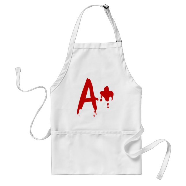 Tablier Groupe sanguin A+ Positif #Hôpital d'horreur (Devant)