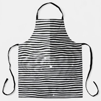 Tablier grunge art abstrait brut aléatoire lignes horizont