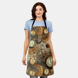 Tablier Grunge Rustic Steampunk Horloge (10)