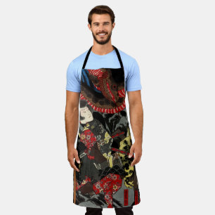 Tablier Guerrier japonais combattant serpent géant