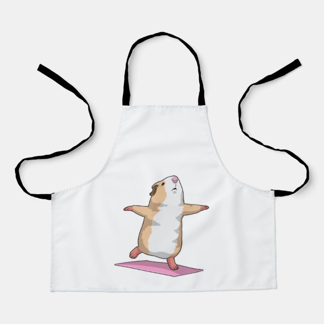 Tablier Guinéen Cochon Yoga Méditation Fitness (Recto)
