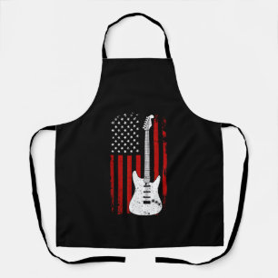 Tablier Guitare américain drapeau américain US lecteur de
