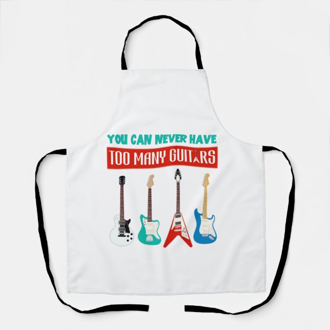 Tablier Guitare Lover | Vous Ne Pouvez Jamais Avoir À Beau (Recto)