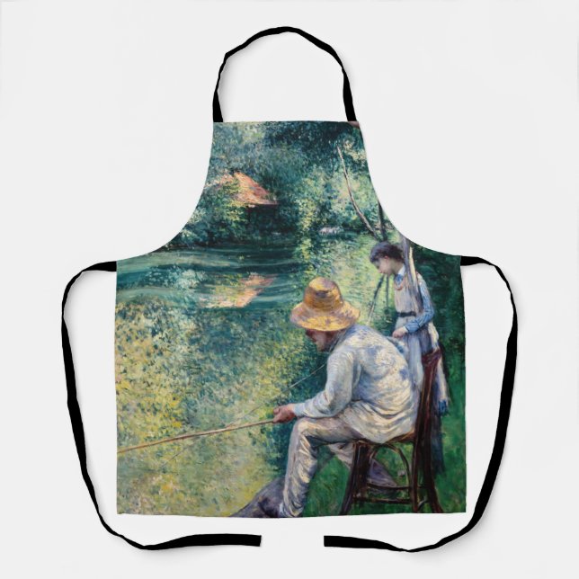 Tablier Gustave Caillebotte - Pêche à la ligne (Recto)