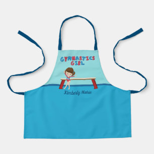 Tablier Gymnastique mignonne fille Custom Blue Gymnaste en