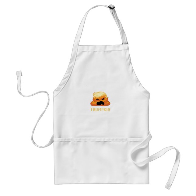 Tablier Halloween amusant pour Trumpkin Poop (Devant)