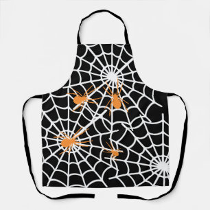 Tablier Halloween Aprons, Happy Halloween Spider Web Chef