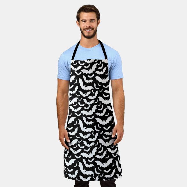 Tablier Halloween Bats Apron (Porté)