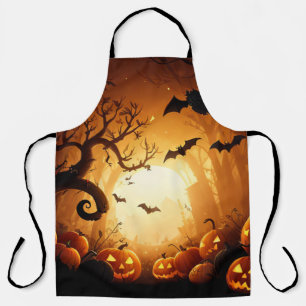 Tablier Halloween/chauve-souris/Citrouille/automne