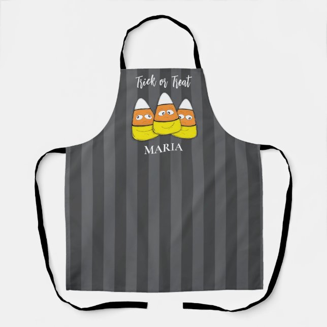 Tablier Halloween Cute Candy Corn Whimsical Funny (Recto)