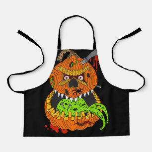 Tablier Halloween Déplaisant mal Citrouille Monster enfant