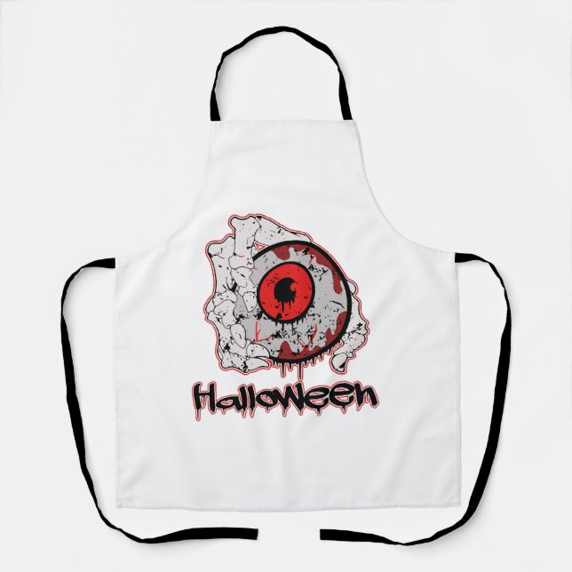 Tablier Halloween - Effrayant (Recto)