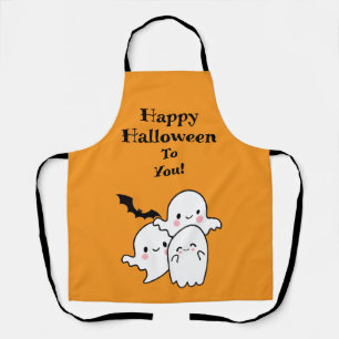 Tablier Halloween heureux peut personnaliser