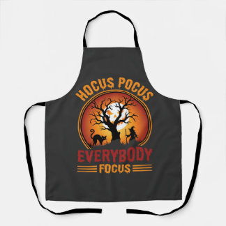 Tablier Halloween Hocus Pocus Everybody Focus Witch Tree