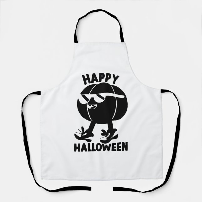 Tablier Halloween Joyeux Citrouille d'Halloween (Recto)