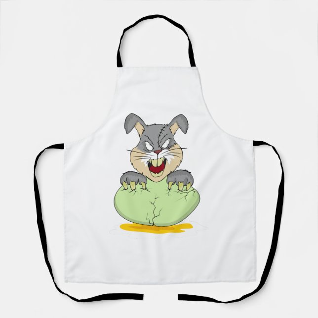 Tablier Halloween lapin (Recto)