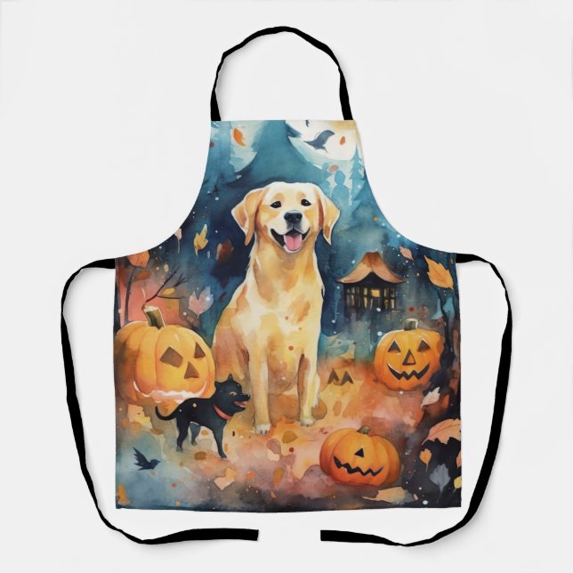 Tablier Halloween Lappund Finlandais Avec Peur Citrouille (Recto)
