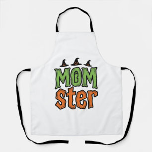 Tablier Halloween Momster Vintage Mom Conception de T-Shir