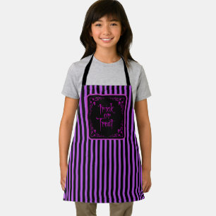 Tablier Halloween Poison Purple Trou ou traitement