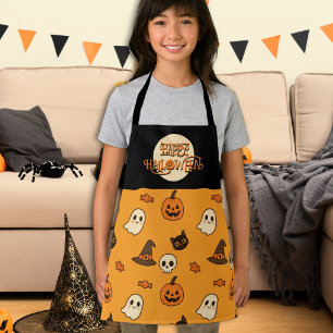 Tablier Halloween pour enfants mignons – Citrouill