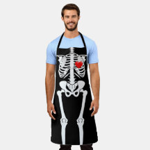 Halloween Skeleton Bones Heart All Over Imprimer