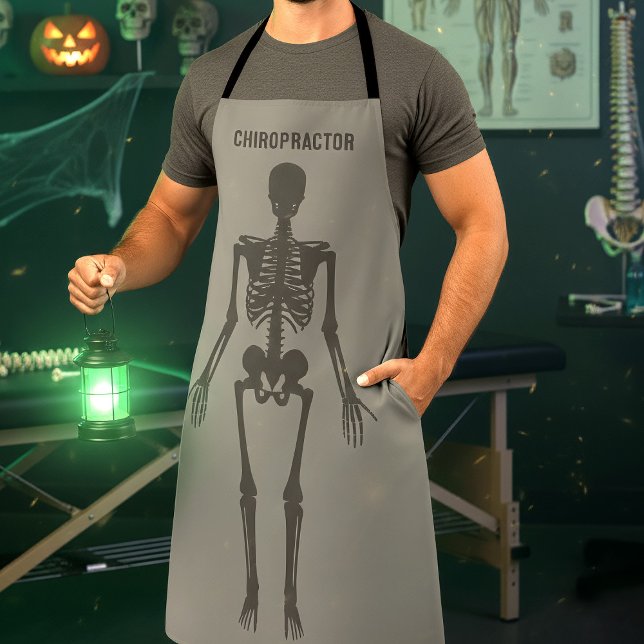 Tablier Halloween Skeleton Costume amusant Chiropractor Ap (This could be you at your next Halloween Costume party. Bone Doctor! )