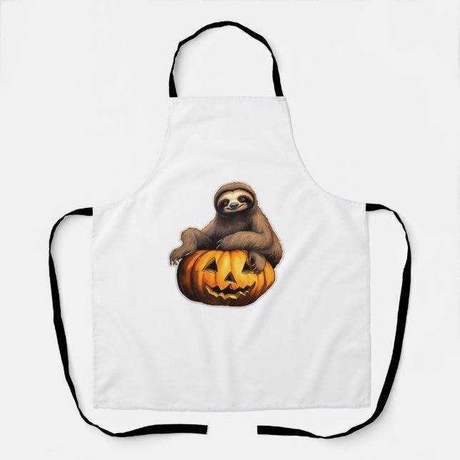 Tablier Halloween sur le thème de la fente T-shirt surdime (Recto)