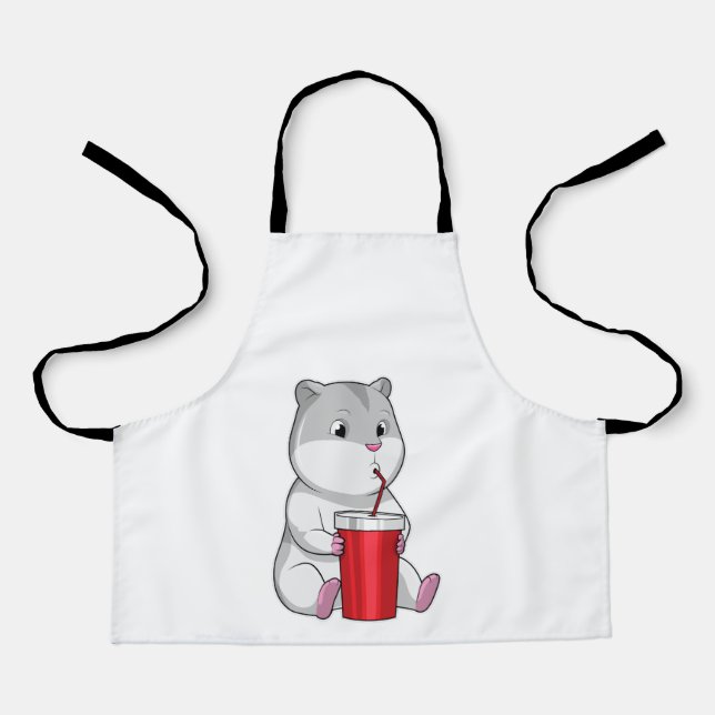 Tablier Hamster with Mug & Drinking straw (Recto)