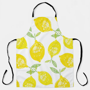 Tablier Hand drawn doodle tropical fruit pattern backgroun
