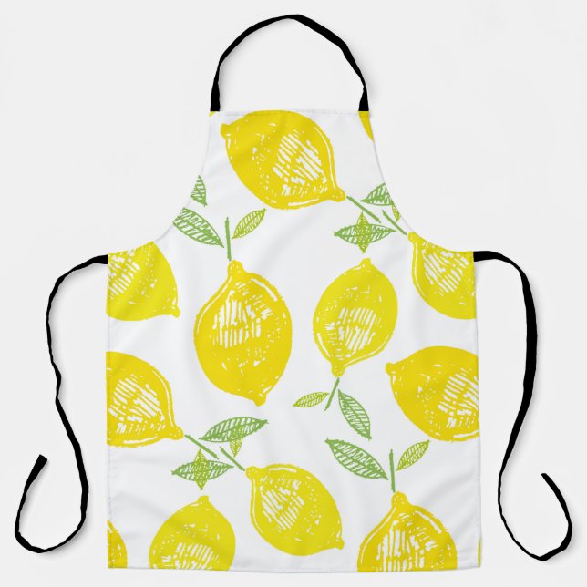 Tablier Hand drawn doodle tropical fruit pattern backgroun (Recto)
