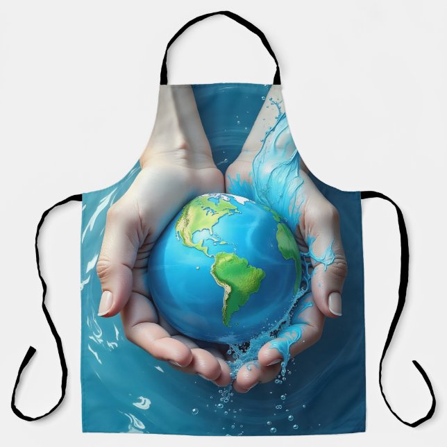 Tablier Hands Holding Earth Apron (Recto)