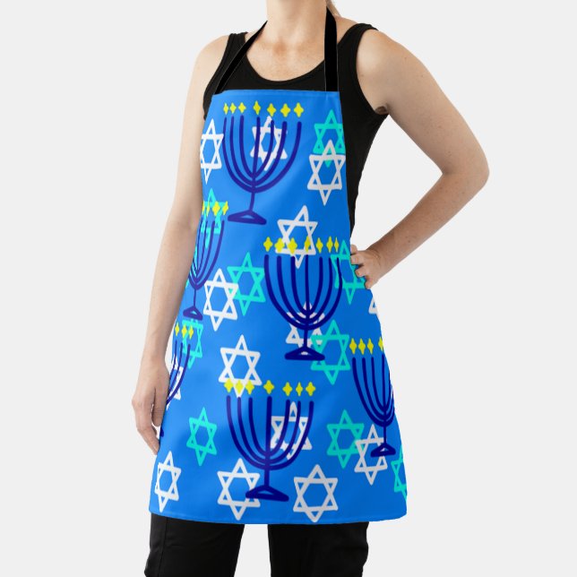 Tablier Hanoukka Menorahs (Insitu)