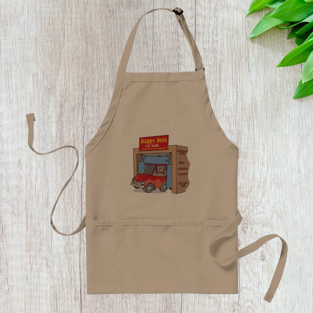 Tablier Happy Auto Voiture Laver Apron (Créateur téléchargé)
