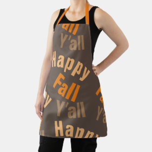 Tablier Happy Fall Y’all Southern Automne Salutation