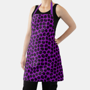 Tablier Happy Halloween Citrouille tendance violet