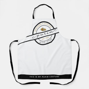 Tablier HAPPY PURIM Script amusant Apron personnalisé