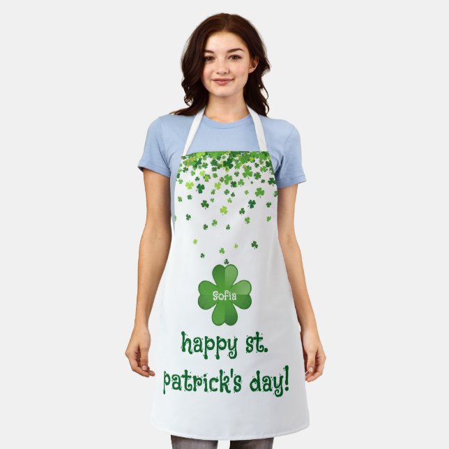 Tablier Happy St. Patrick’s Day – Classic Irish Celebratio (Porté)