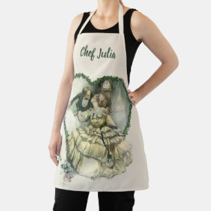 Tablier Harrison Fisher vintage, mariés de Noël