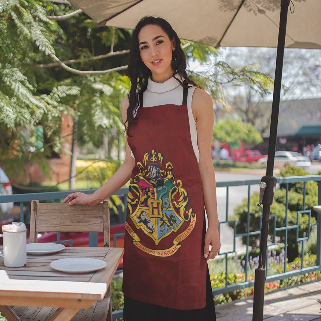 Tablier Harry Potter | Armoiries de Poudlard - Couleurs co (Person wearing apron)