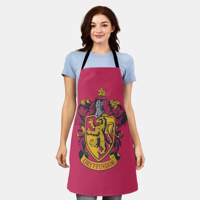 Tablier Harry Potter | Gryffindor Crest Gold et Rouge (Porté)