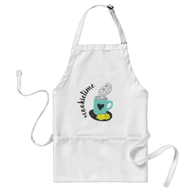 Tablier Hashtag fêtes Neon cookietime Apron (Devant)