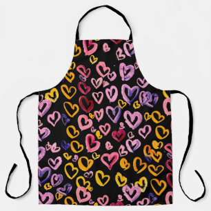 Tablier Hearts Galore : Aquarelle Motif sans couture