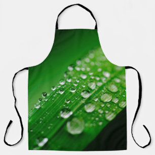 Tablier Herbe verte à feuilles d'eau