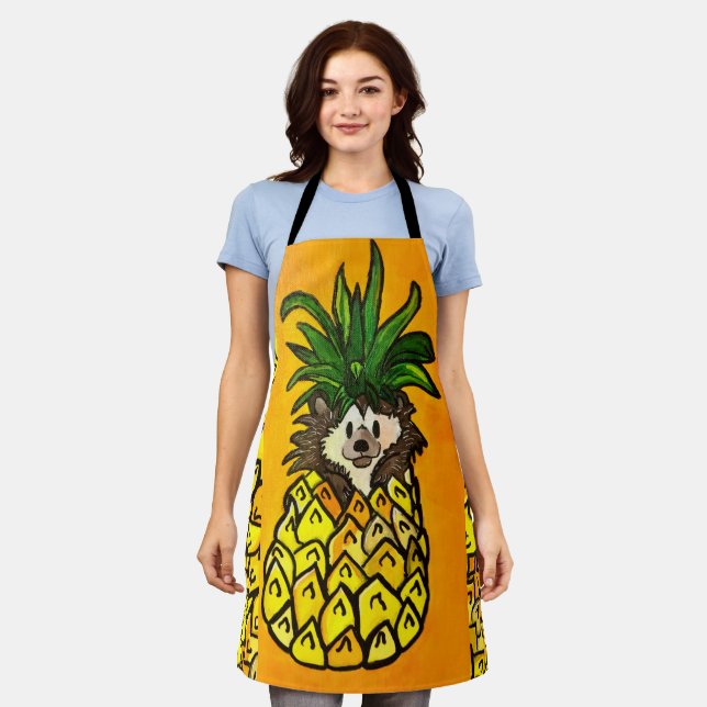 Tablier Hérisson et ananas Apron (Porté)