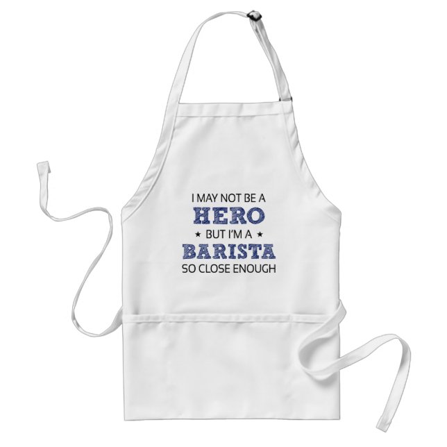 Tablier Héros Barista Humour (Devant)