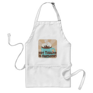 Tablier Heure de marshmallow de bain chaud